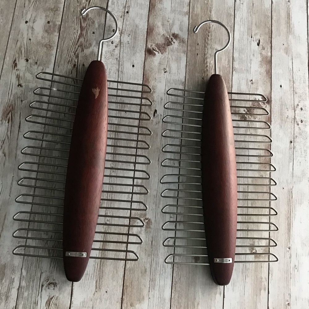 Two Hanging Tie Racks - Holds 24 Ties Each